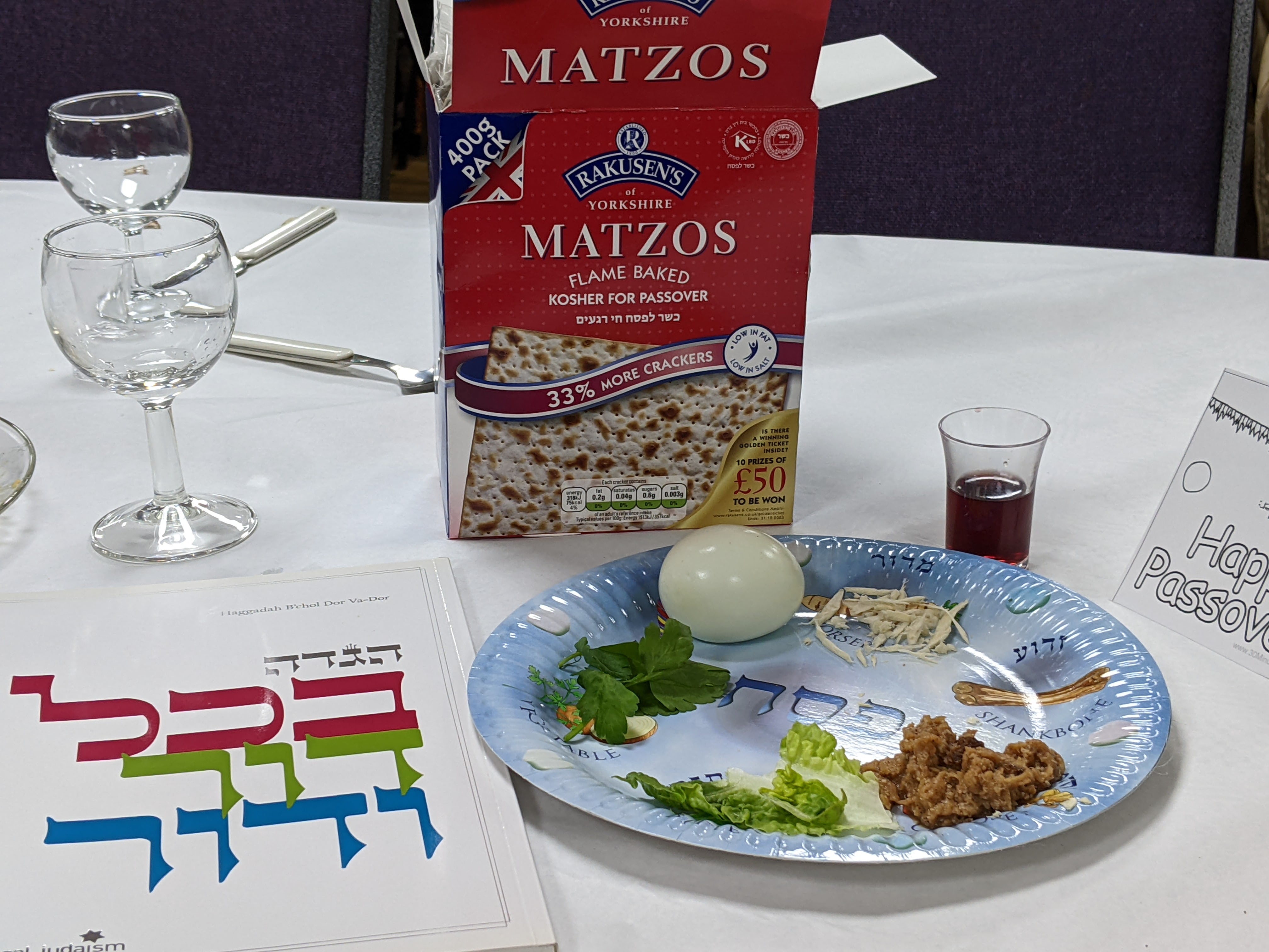  ... And individual seder plates too, so that everyone could join in with all the symbolic foods 